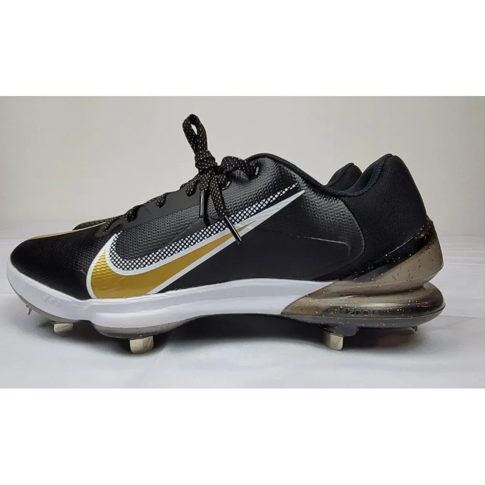 Nike Force Zoom Trout 7 Pro Baseball CleatsBlack Mens 13. Black Gold CQ7224-012.